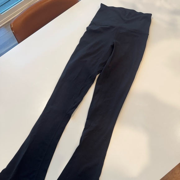 Lululemon Black mini Flared Leggings - Picture 1 of 3